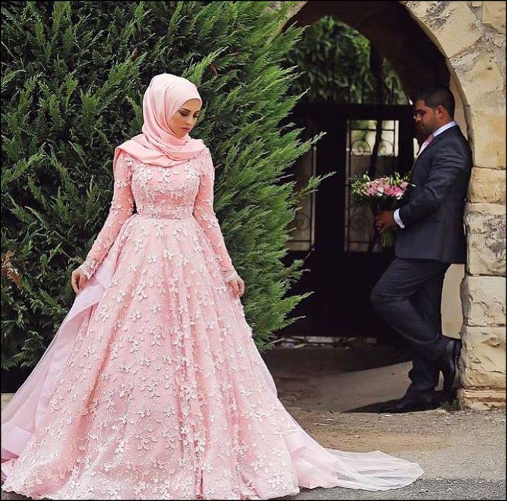 muslim wedding gown dress