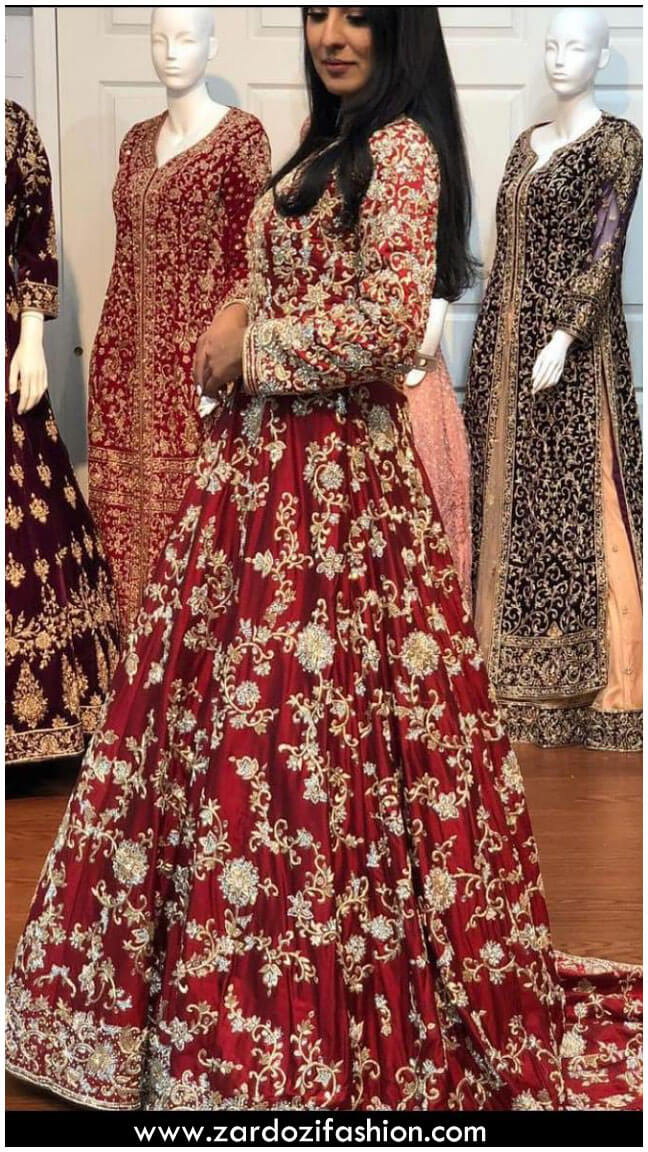 Buy 64/8XL Size Asymmetrical Neck Zardosi Work Diwali Dress Collection  Online for Women in USA